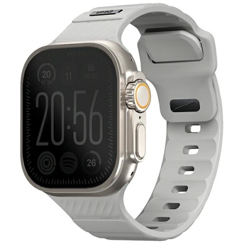 Kup UNIQ Stride Apple Watch Series1/2/3/4/5/6/7/8/9/SE/SE2/Ultra/Ultra 2 42/44/45/49mm FKM gumový řemínek křídově šedý - UNIQ1527 - {ean13} - Sklep Home Screen