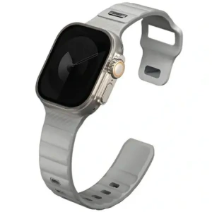Buy UNIQ Stride Apple Watch Series1/2/3/4/5/6/7/8/9/SE/SE2/Ultra/Ultra 2 42/44/45/49mm FKM Rubber Strap chalk grey - UNIQ1527 - {ean13} - Home Screen Store Europe