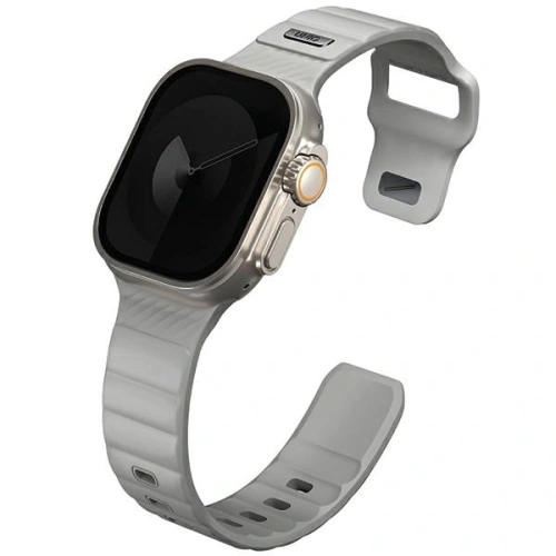 Kup UNIQ Stride Apple Watch Series1/2/3/4/5/6/7/8/9/SE/SE2/Ultra/Ultra 2 42/44/45/49mm FKM gumový řemínek křídově šedý - UNIQ1527 - {ean13} - Sklep Home Screen