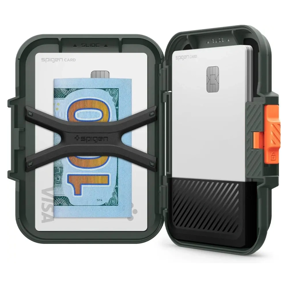 Uchwyt magnetyczny Spigen Lock Fit MagSafe Universal Magnetic Card Holder Military Green