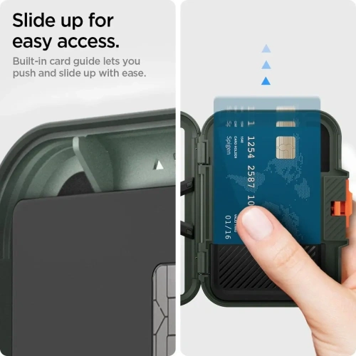 Kup Spigen Lock Fit MagSafe Universal Magnetic Držák na karty Vojenská zelená - SPN16740 - {ean13} - Sklep Home Screen