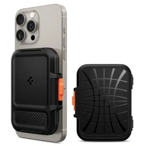Buy Spigen Lock Fit MagSafe Universal Magnetic Card Holder Black - SPN16741 - {ean13} - Home Screen Store Europe
