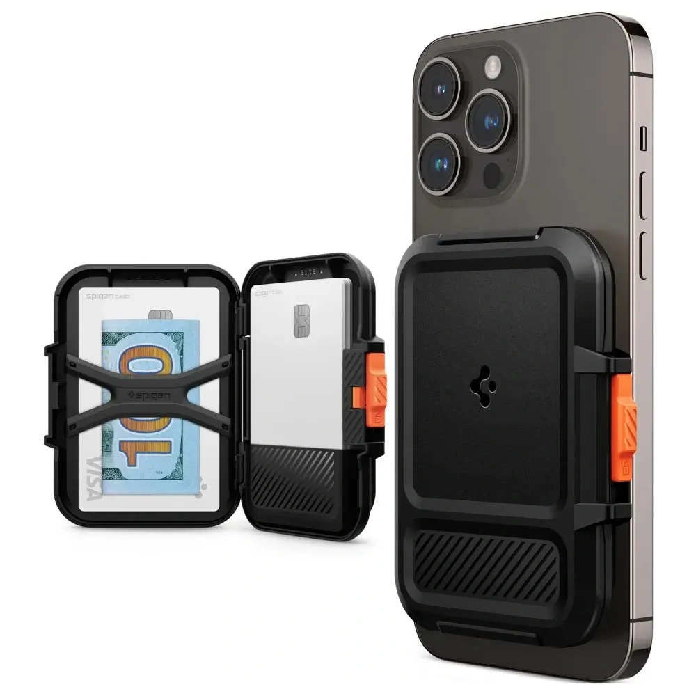 Uchwyt magnetyczny Spigen Lock Fit MagSafe Universal Magnetic Card Holder Black