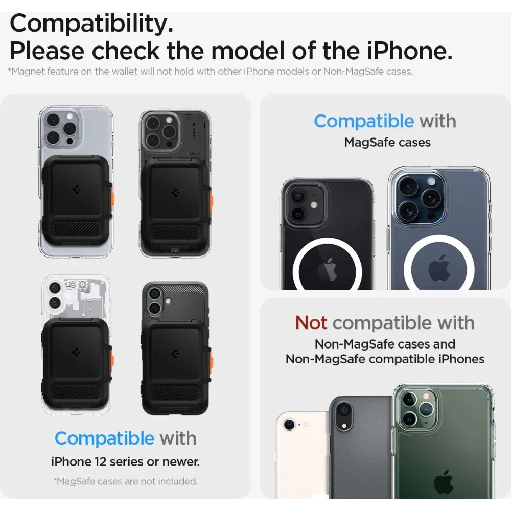 Uchwyt magnetyczny Spigen Lock Fit MagSafe Universal Magnetic Card Holder Black