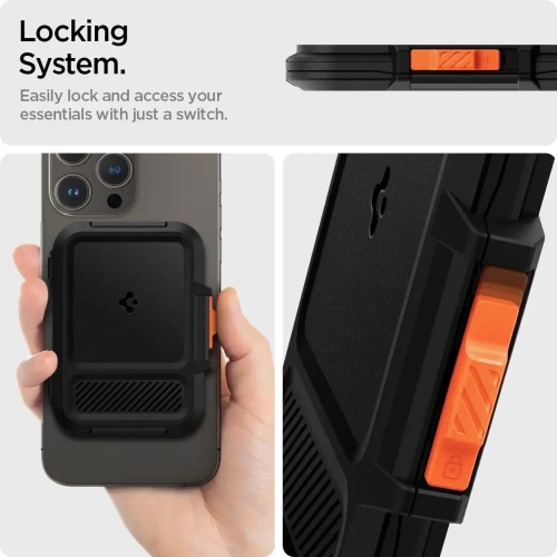 Kup Uchwyt magnetyczny Spigen Lock Fit MagSafe Universal Magnetic Card Holder Black - SPN16741 - {ean13} - Sklep Home Screen