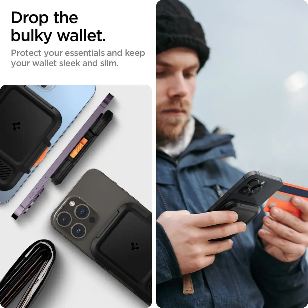 Uchwyt magnetyczny Spigen Lock Fit MagSafe Universal Magnetic Card Holder Black