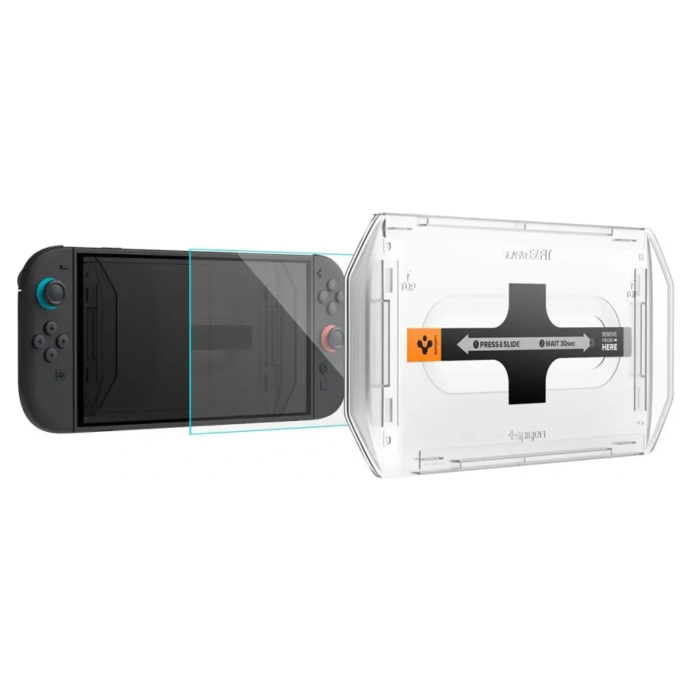 Szkło hartowane Spigen Glas.tr ez Fit Nintendo Switch 2 Clear [2 PACK]