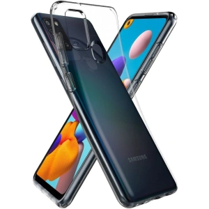 Kup Etui Spigen Liquid Crystal Samsung Galaxy A21s Crystal Clear - SPN1123CL - {ean13} - Sklep Home Screen