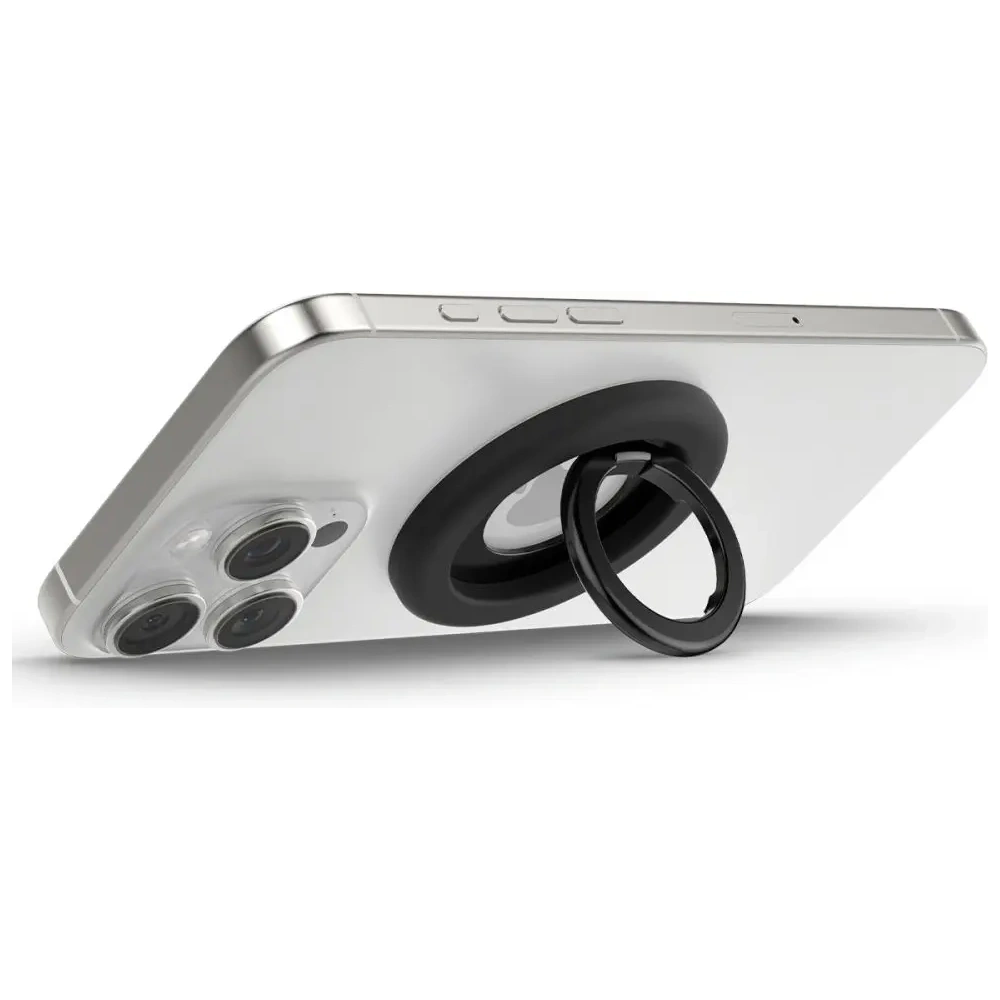 Uchwyt magnetyczny Spigen Nano Pop MagSafe Phone Ring Black Sesame