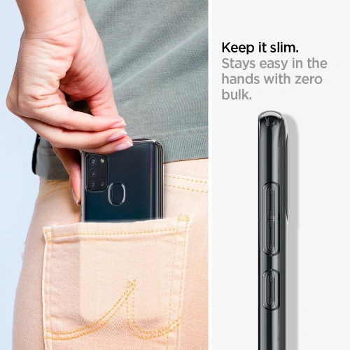 Kup Etui Spigen Liquid Crystal Samsung Galaxy A21s Crystal Clear - SPN1123CL - {ean13} - Sklep Home Screen