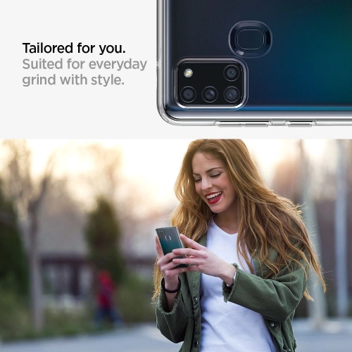 Kup Etui Spigen Liquid Crystal Samsung Galaxy A21s Crystal Clear - SPN1123CL - {ean13} - Sklep Home Screen