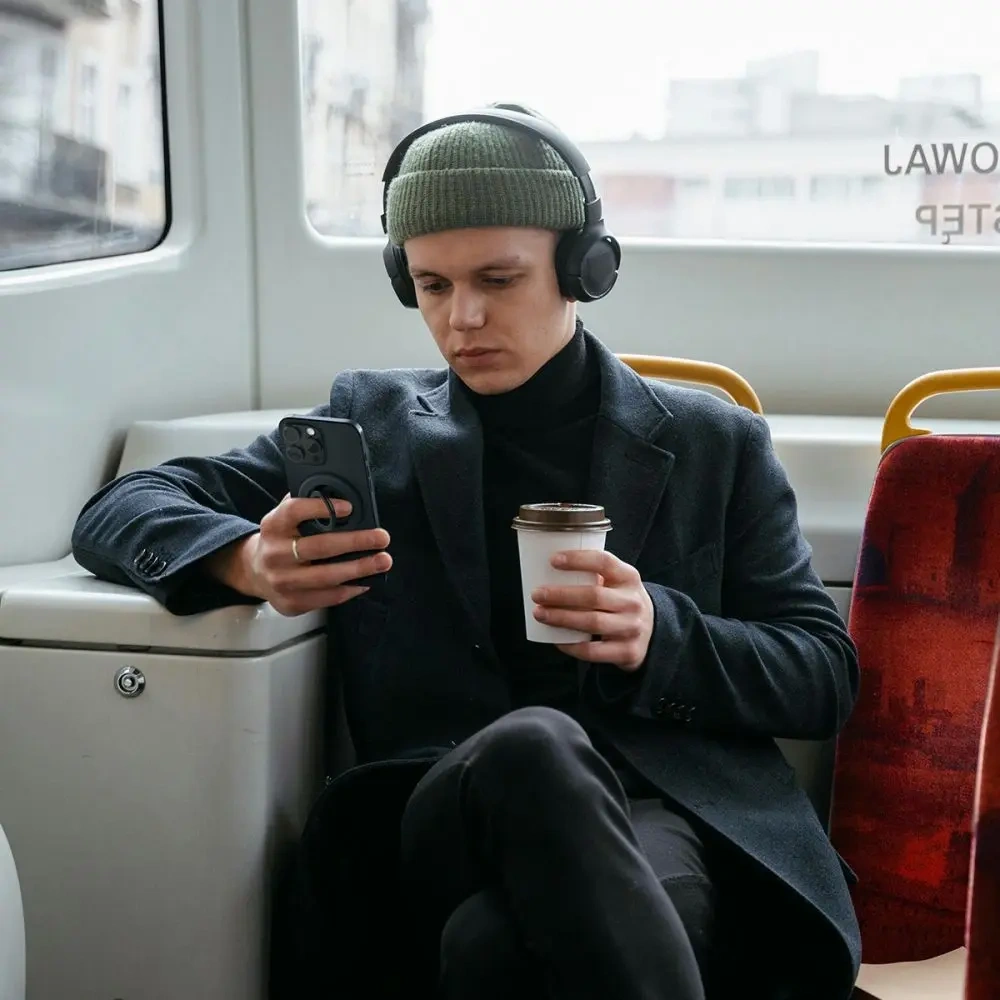 Uchwyt magnetyczny Spigen Nano Pop MagSafe Phone Ring Grape Purple