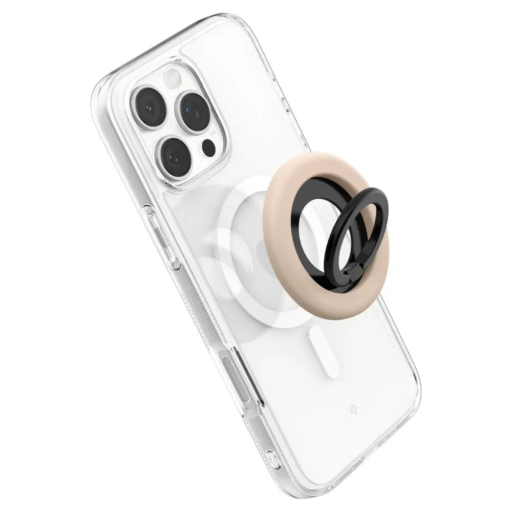 Uchwyt magnetyczny Spigen Nano Pop MagSafe Phone Ring Coconut Beige