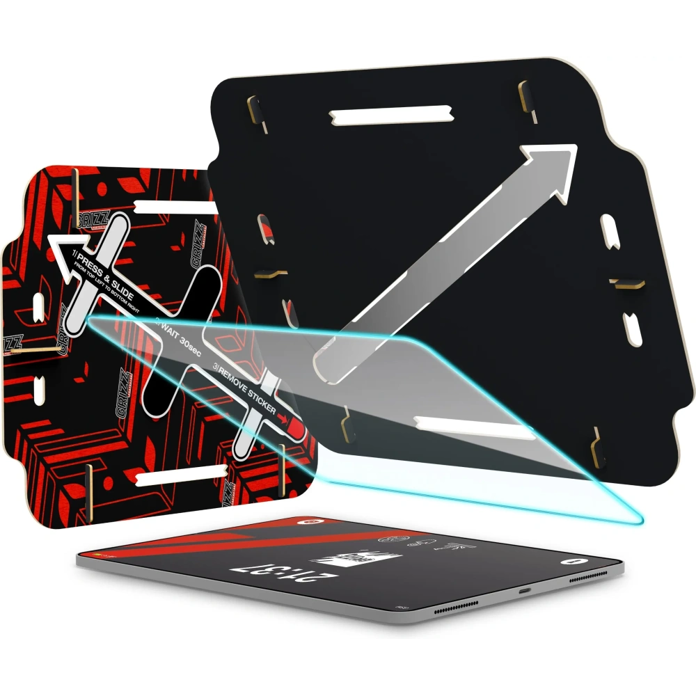 Szkło hybrydowe GrizzGlass HybridGlass Easy do Apple iPad 11" 2025