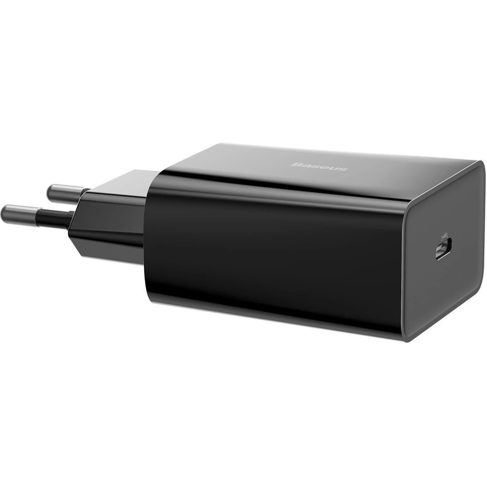 Ładowarka sieciowa Baseus USB Typ C Power Delivery 18W 3A + kabel USB Typ C - Lightning 2,4A 1m czarny