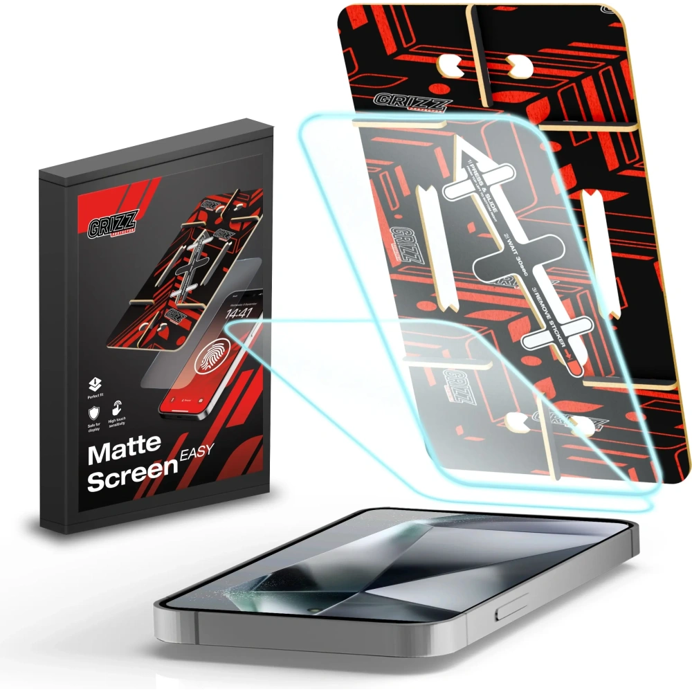 Folia matowa GrizzGlass MatteScreen Easy do Samsung Galaxy S25 [2 PACK]