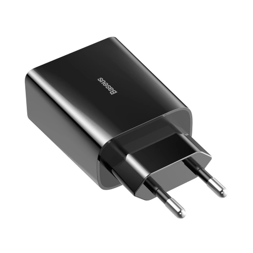 Kup Síťová nabíječka Baseus USB Typ C Power Delivery 18W 3A + kabel USB Typ C - Lightning 2,4A 1m černý - BSU1480BLK - {ean13} - Sklep Home Screen