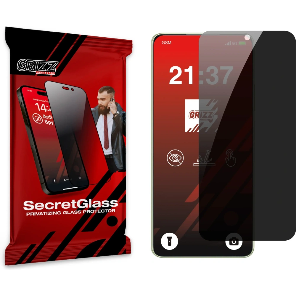 Matowe szkło prywatyzujące GrizzGlass SecretGlass do Realme C75x