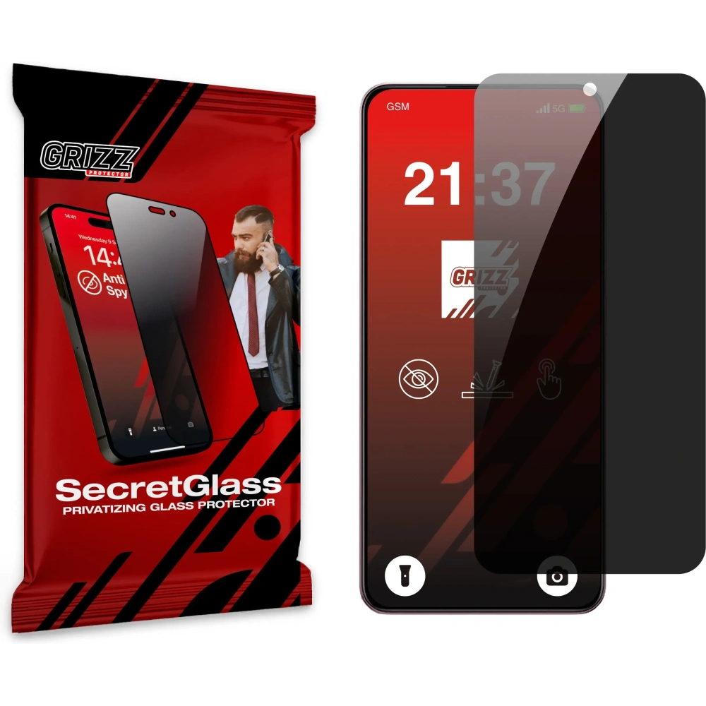Matowe szkło prywatyzujące GrizzGlass SecretGlass do Realme P3