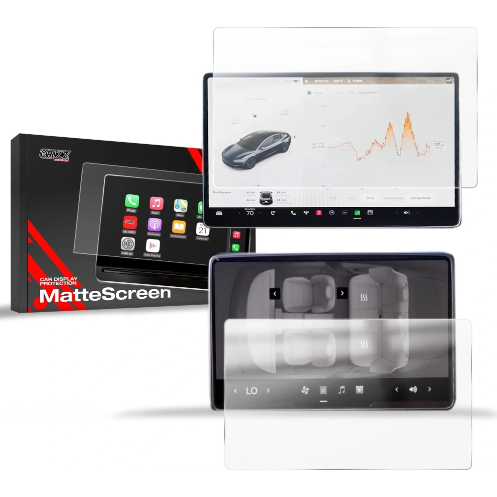 Folia matowa GrizzGlass CarDisplay Protection do Tesla Model Y Juniper (2024-2025) [2w1]