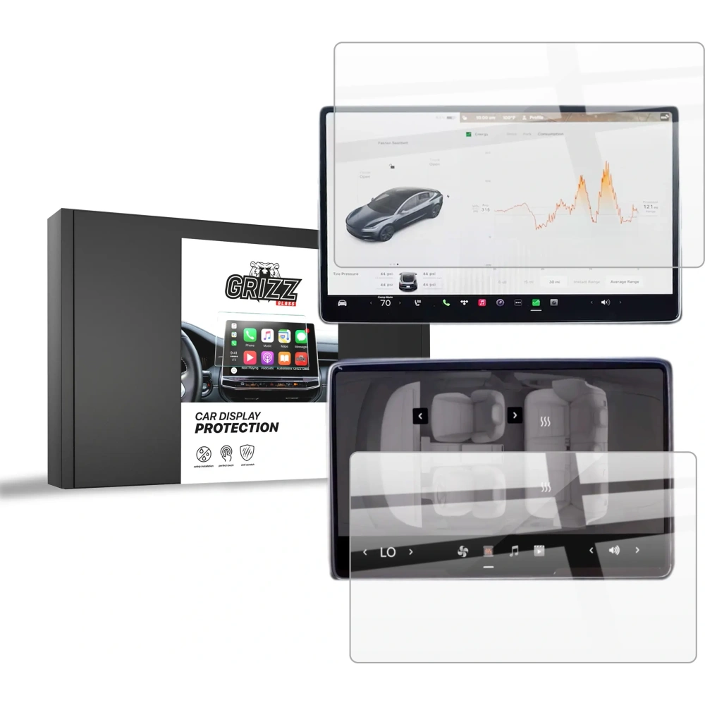Folia ceramiczna GrizzGlass CarDisplay Protection do Tesla Model Y Juniper (2024-2025) [2w1]