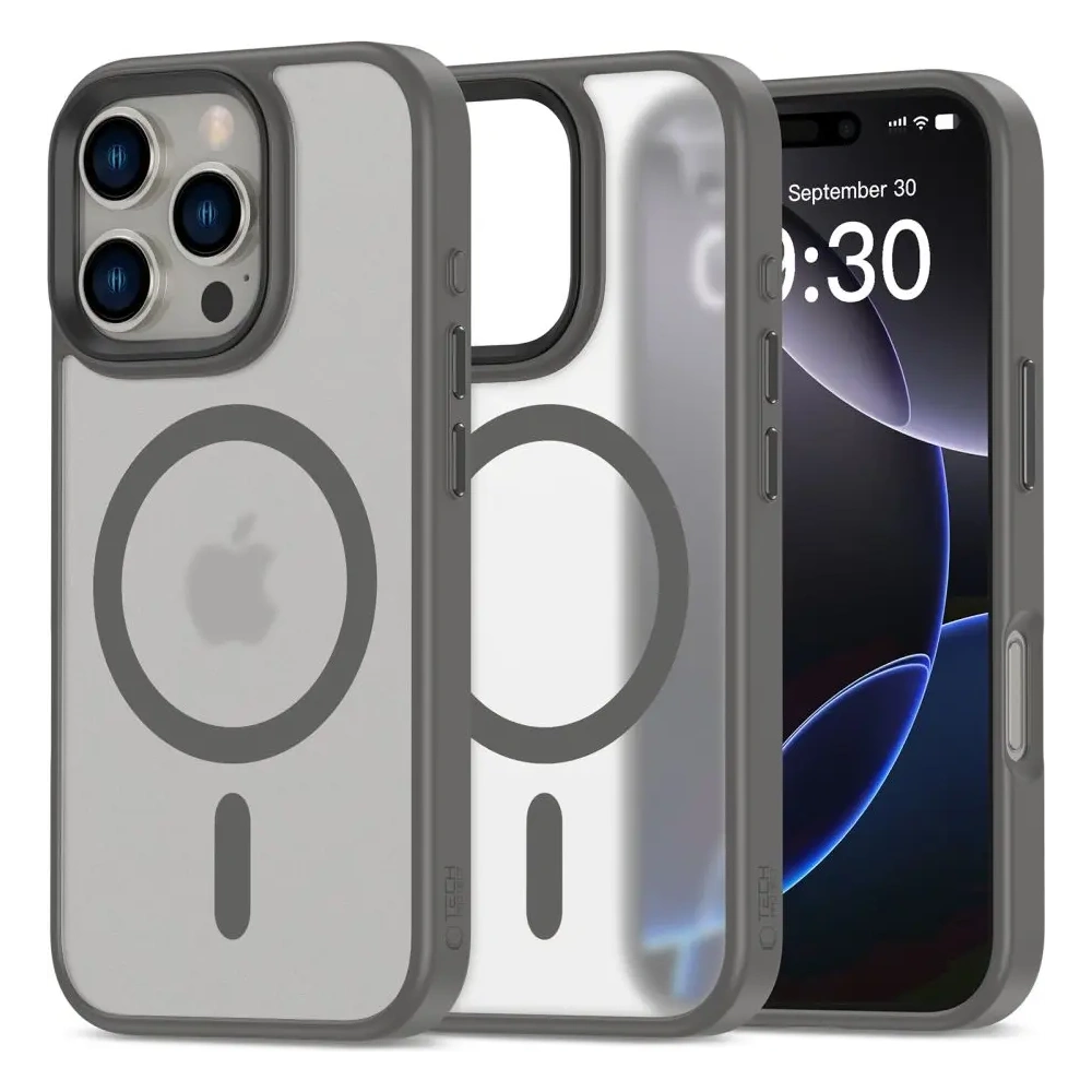 [CR] Etui Tech-Protect MagMat MagSafe Apple iPhone 16 Pro Matte Titanium