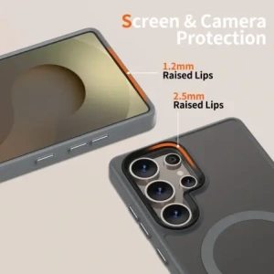 Buy Tech-Protect Magmat MagSafe Case for Samsung Galaxy S25 Ultra Matte Titanium - THP4049 - {ean13} - Home Screen Store Europe