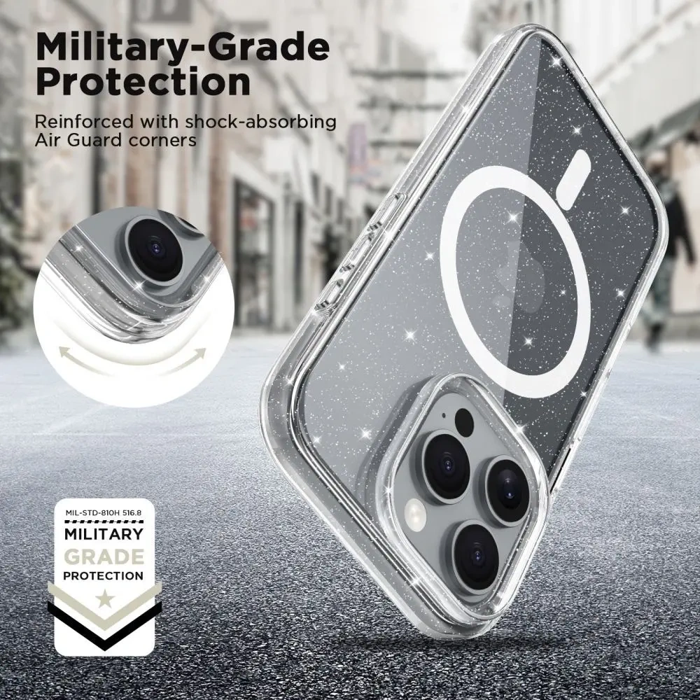 Etui Tech-Protect Flexair MagSafe Apple iPhone 16e Glitter