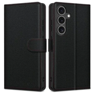 Buy Tech-Protect Wallet RS Case for Samsung Galaxy S25 Black/Red - THP4052 - {ean13} - Home Screen Store Europe