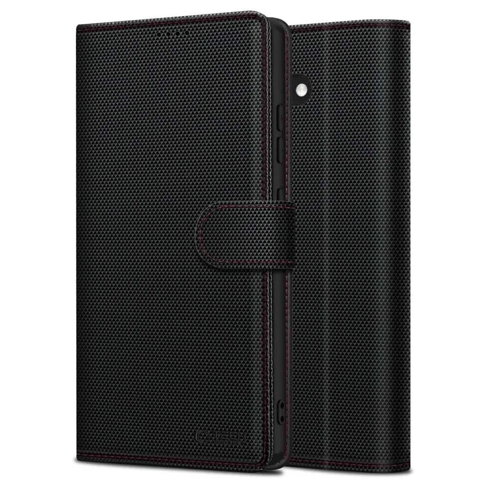 Etui z klapką Tech-Protect Wallet RS Apple iPhone 16e Black/red