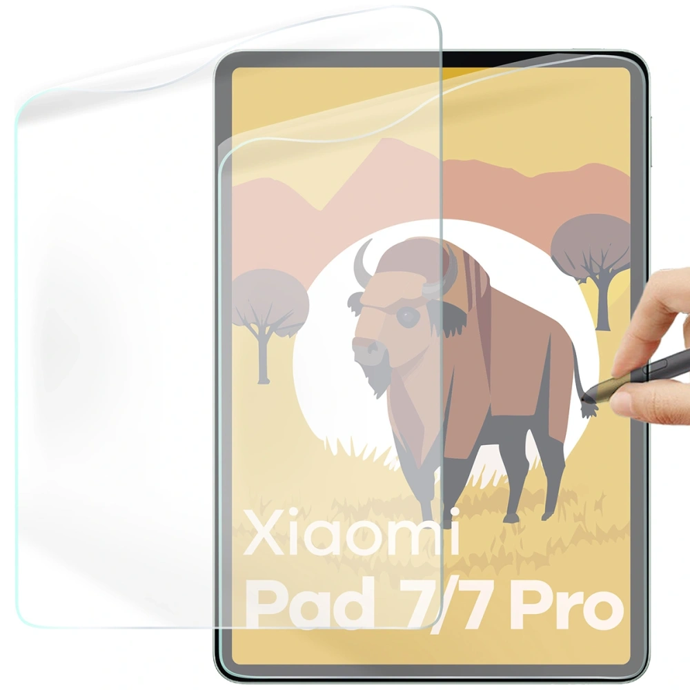 Folia imitująca papier Bizon Film Tab Papirus do Xiaomi Pad 7/7 Pro [2 PACK]
