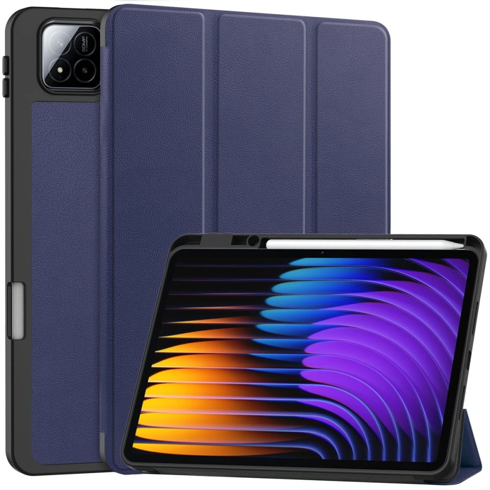 Etui z klapką Bizon Case Tab Lizard do Xiaomi Pad 7 / 7 Pro granatowe