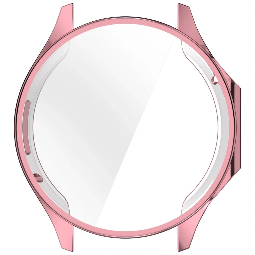 Etui z osłoną ekranu Bizon Case Watch Felipe do OnePlus Watch 3 / Oppo Watch X2 różowe