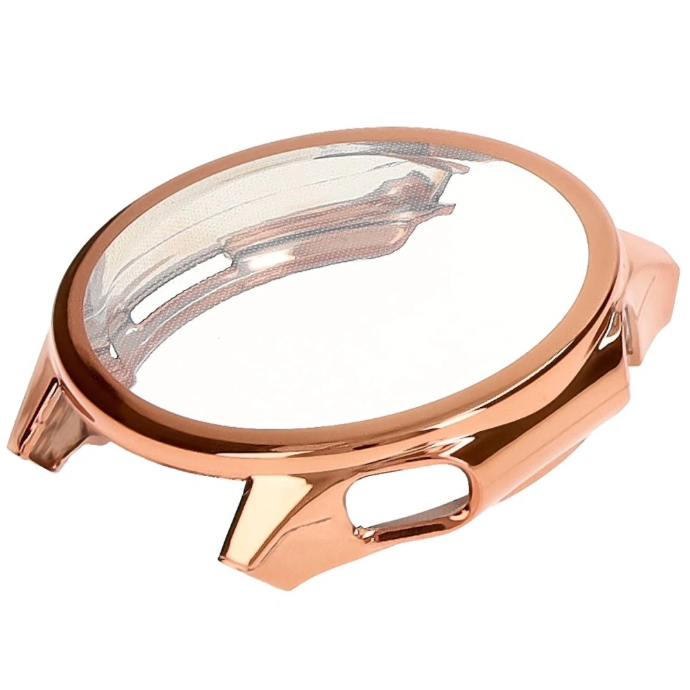 Etui z osłoną ekranu Bizon Case Watch Felipe do OnePlus Watch 3 / Oppo Watch X2 różowozłote