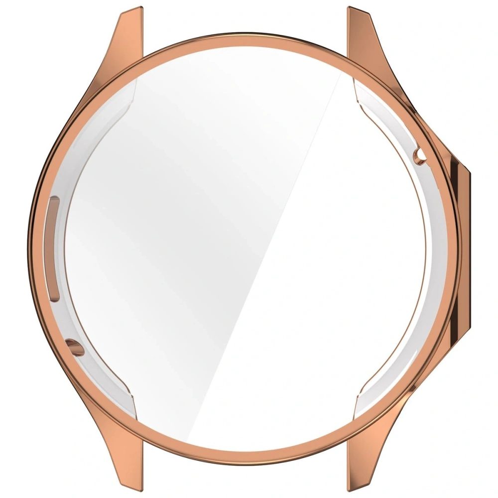 Etui z osłoną ekranu Bizon Case Watch Felipe do OnePlus Watch 3 / Oppo Watch X2 różowozłote