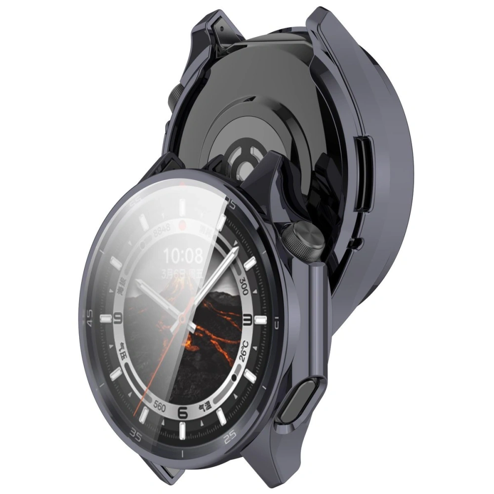 Etui z osłoną ekranu Bizon Case Watch Felipe do OnePlus Watch 3 / Oppo Watch X2 szare