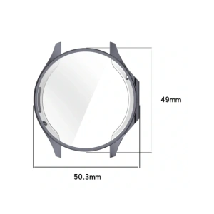Buy Bizon Case Watch Felipe with screen protector for OnePlus Watch 3 / Oppo Watch X2 gray - BIZ8852 - {ean13} - Home Screen Store Europe