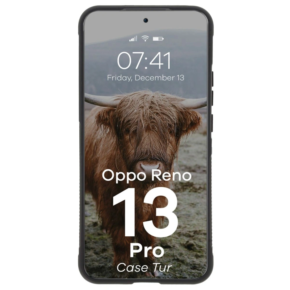 Pancerne etui Bizon Case Tur do Oppo Reno13 Pro czarne