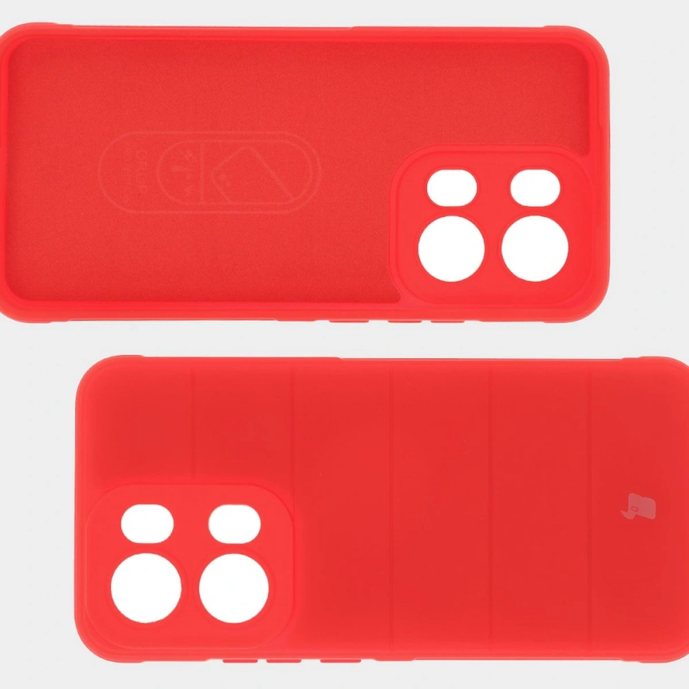 Pancerne etui Bizon Case Tur do Oppo Reno13 Pro czerwone