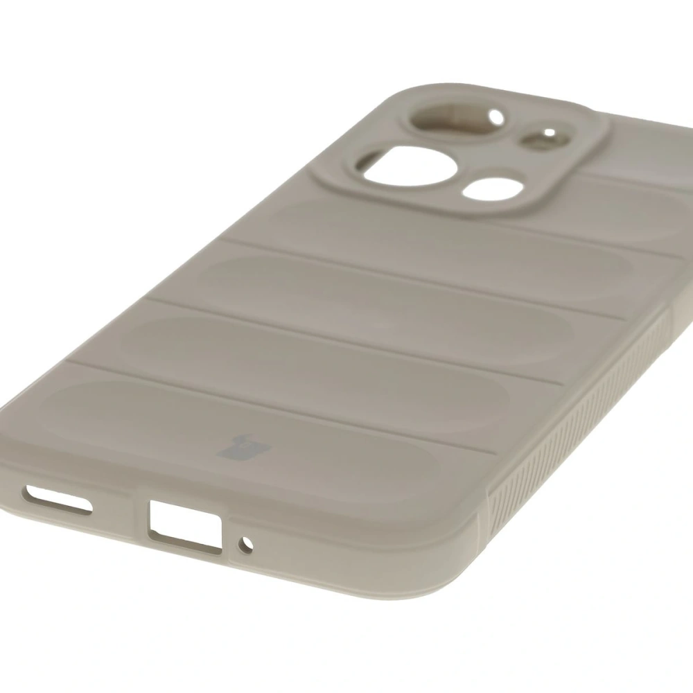 Pancerne etui Bizon Case Tur do Oppo Reno13 Pro jasnoszare