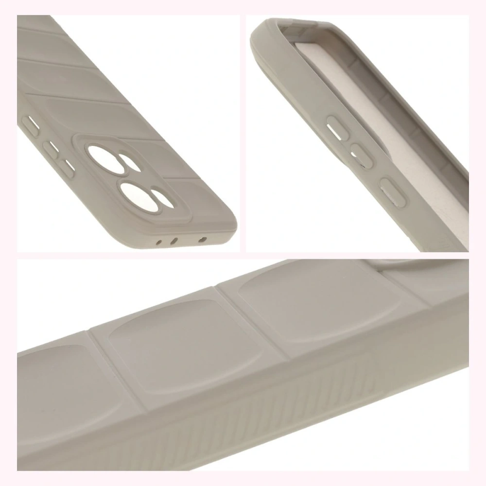 Pancerne etui Bizon Case Tur do Oppo Reno13 Pro jasnoszare