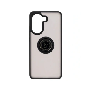 Kup Etui cu suport pentru deget Bizon Case Hybrid Ring pentru Xiaomi Poco X7 Pro, fumuriu cu ramă neagră - BIZ8868 - {ean13} - Sklep Home Screen