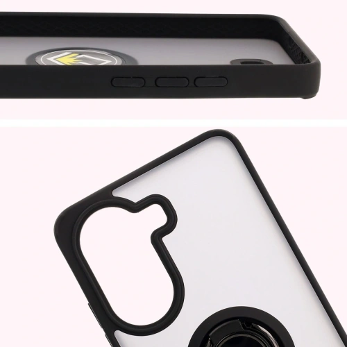 Buy Bizon Case Hybrid Ring Finger Grip Case for Xiaomi Poco X7 Pro, smoky with a black frame. - BIZ8868 - {ean13} - Home Screen Store Europe