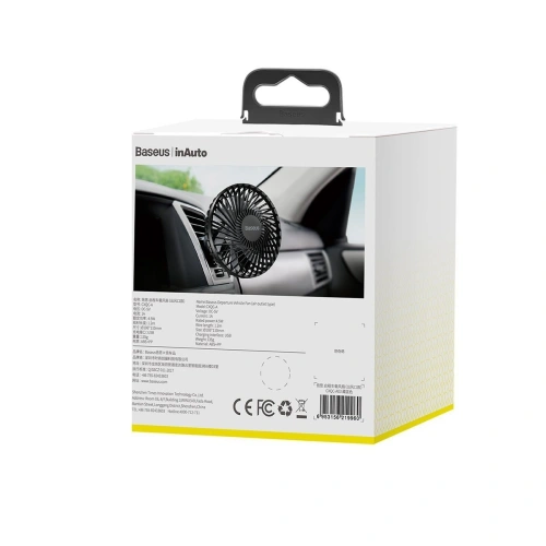 Buy Baseus Departure Vehicle Fan Mounted on Air Outlet Car Windmill Black - BSU1484BLK - {ean13} - Home Screen Store Europe