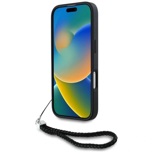 Kup Etui Karl Lagerfeld steppelt kezdőbetűs logóval és lánc pánttal Apple iPhone 16 Pro-hoz fekete - KLD21994 - {ean13} - Sklep Home Screen