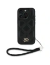 Kup Etui Karl Lagerfeld Quilted Initial Logo & Chain Strap do Apple iPhone 16 Pro Max czarny - KLD21995 - {ean13} - Sklep Home Screen