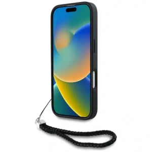 Kup Etui Karl Lagerfeld Quilted Initial Logo & Chain Strap do Apple iPhone 16 Pro Max czarny - KLD21995 - {ean13} - Sklep Home Screen