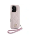 Kup Etui Karl Lagerfeld prošívané s iniciálami a řetízkem pro Apple iPhone 16 Pro v růžové barvě - KLD21997 - {ean13} - Sklep Home Screen