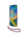 Kup Etui Karl Lagerfeld prošívané s iniciálami a řetízkem pro Apple iPhone 16 Pro v růžové barvě - KLD21997 - {ean13} - Sklep Home Screen
