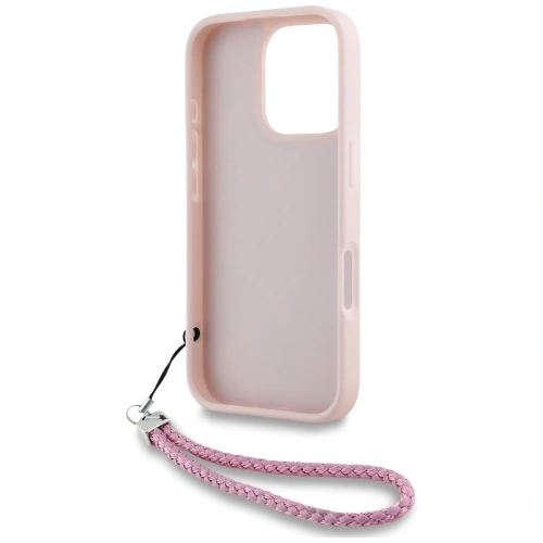 Buy Case Karl Lagerfeld Quilted Initial Logo & Chain Strap for Apple iPhone 16 Pro pink - KLD21997 - {ean13} - Home Screen Store Europe